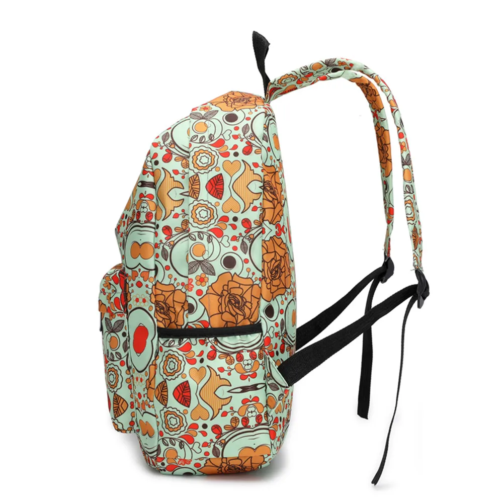 Mochilas de estilo fresco para mujer, mochilas con estampado Floral, mochilas de viaje para mujer, mochila femenina, masculina # Zer Mochilas de estilo fresco para mujer, mochilas con estampado Floral, mochilas de viaje para mujer, mochila femenina, masculina # Zer