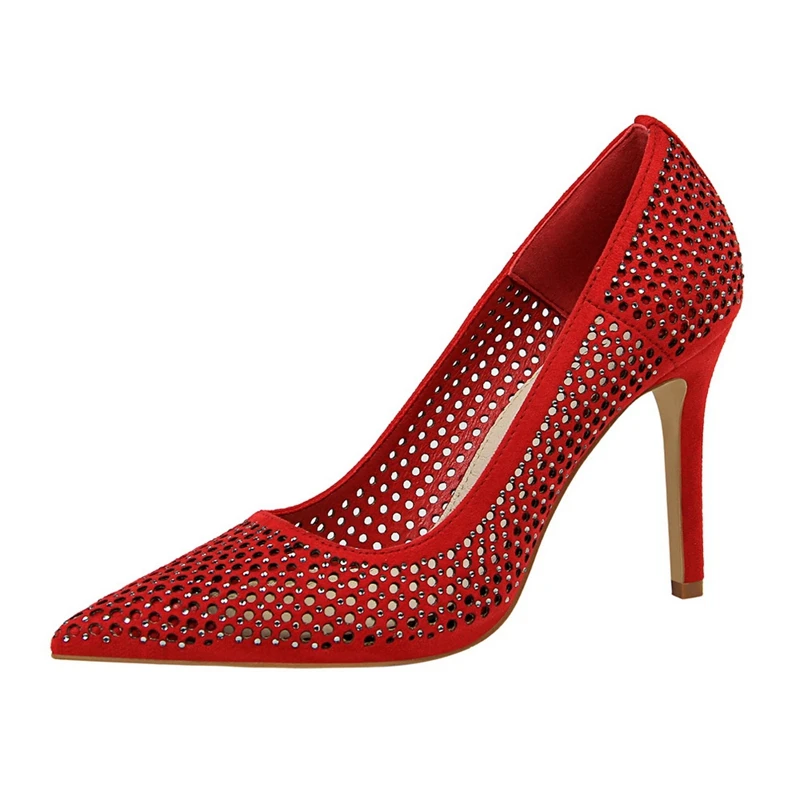 ANMAIRON Patent Leather Pointed Toe Casual  Zapatos De Mujer De Moda 2019 De Vestir  Basic Super High  Pumps Size 34-43 LY869