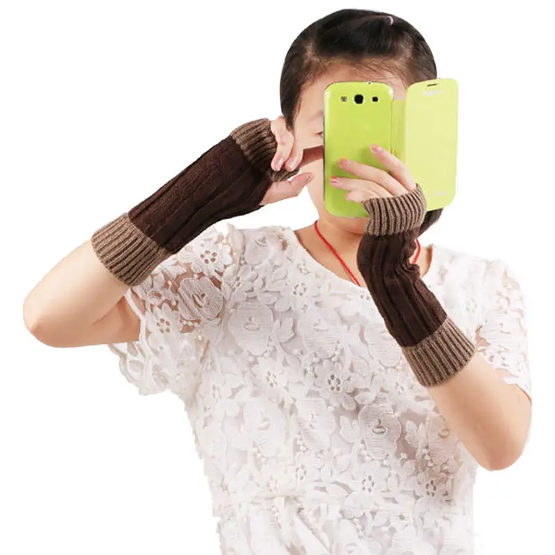  Knitted Fringe Warm Lovers Gloves winter gloves modis luvas Hand Gloves guantes eldiven handschoenen 40FE1409