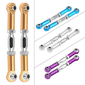 

2pcs Machined Steering Rod RC Linkage Servo Rod Replacement Accessory For HSP 94111 / 94188 RC Car Upgrade Aluminium Alloy