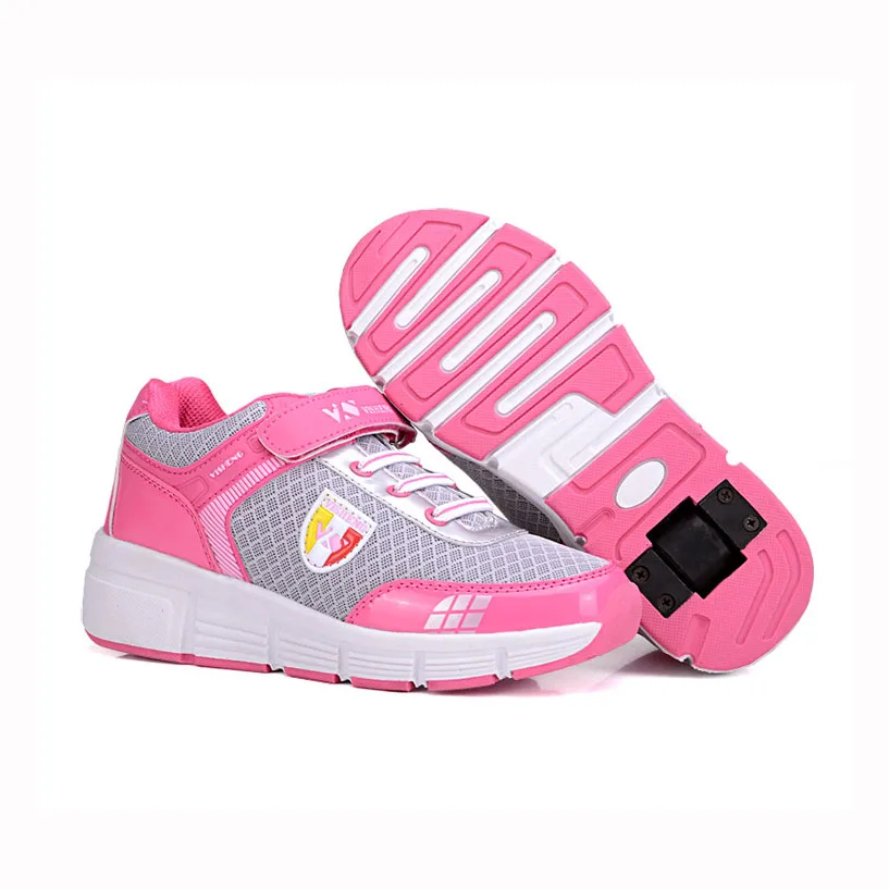 Children One Two Wheels Luminous Glowing Sneakers Gold Pink Led Children One Two Wheels Luminous Glowing Sneakers Gold Pink Led