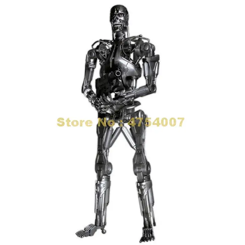 Экшн-фигурка эндоскелета из ПВХ Terminator 2 Судный день T-800 модель робота 18 см игрушка
