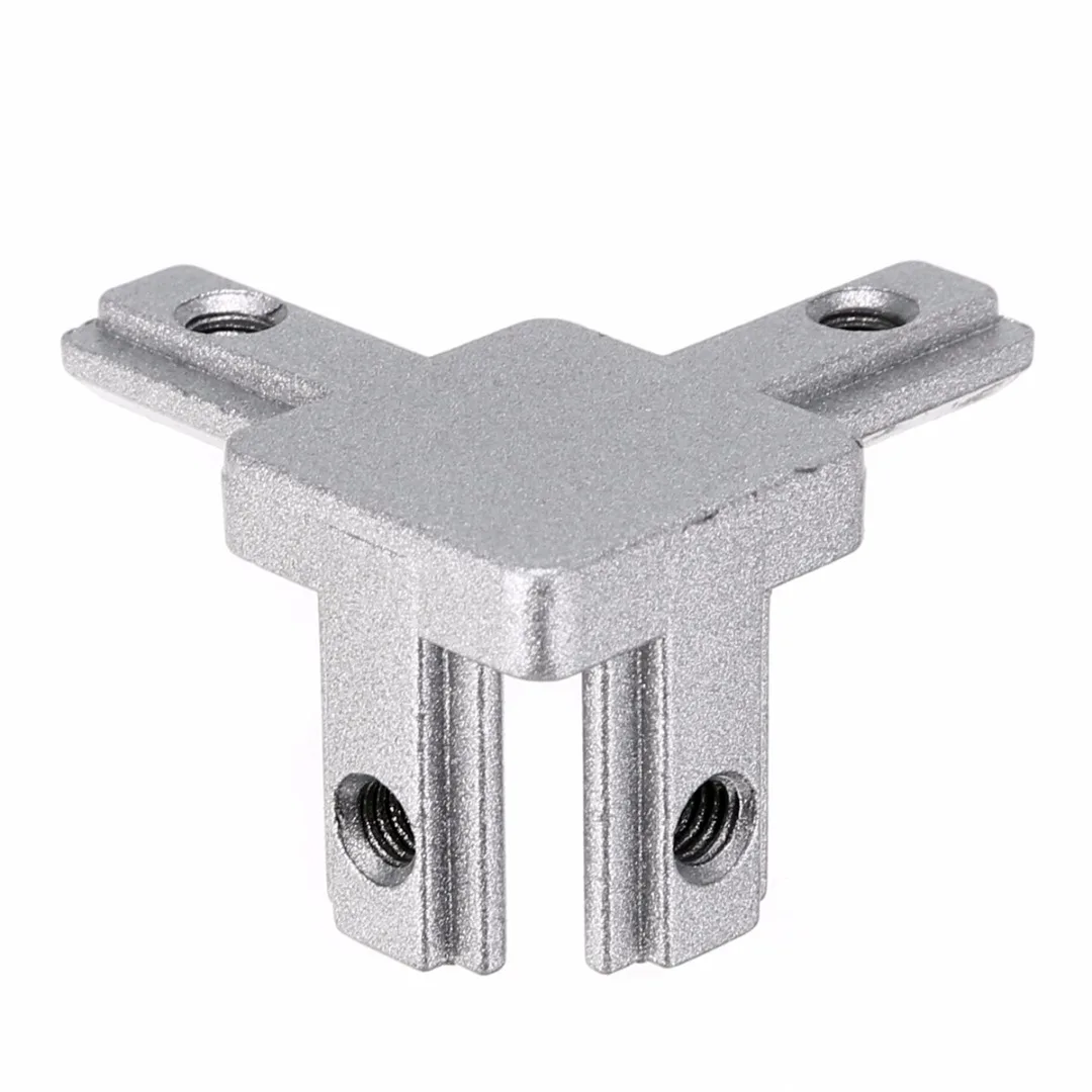 4pcs 2020 T Slot Aluminum Profile Corner Bracket 3-way With 16pcs Screw For 3D Printer