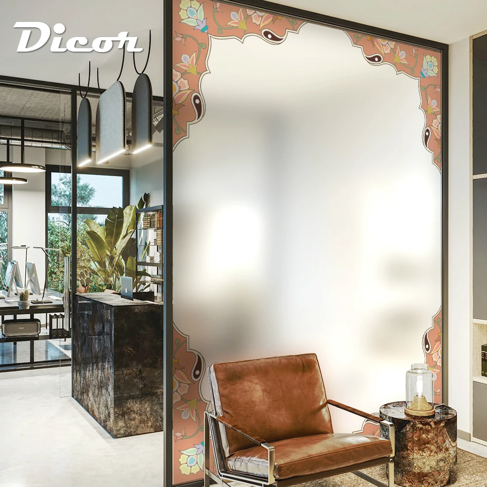 

Free Shipping 2019 New Nordic Retro Creative Frosted Window Film Stained Opaque Privacy Glass Sticker For Glass Door Accessories