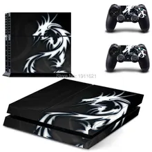 White Dragon For playstation 4 Skin 1Set Vinyl Decal Skin For PS4 Console PS4 2Pcs Stickers
