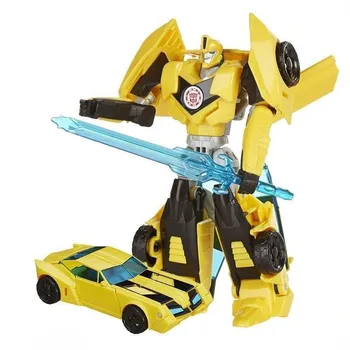 

12cm Original Anime Transformation plastic Bumblebee model children Toy Dolls Gifts