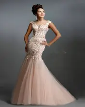 Rosa sexy meerjungfrau brautkleider mit spitze appliques sleeveless boot-ausschnitt multi benutzerdefinierte größe abendkleider robe de Soiree