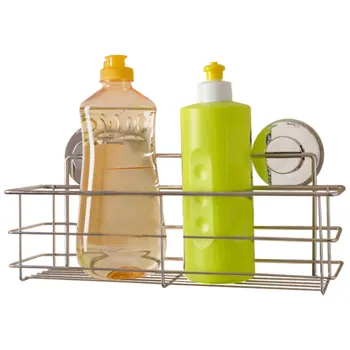 

Stainless Steel Kitchen Sponges Storage Basket Organizer Soap Dish Towel Holder Bathroom Hooks Sucker