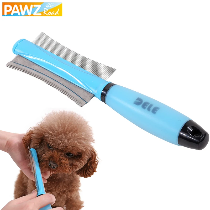 

Pet Hair Comb For Dog Cat Hair Remover Double-sided Easy To Operate Fur Trimmer Deshedding Brush Grooming Tool For Long Hair Pet