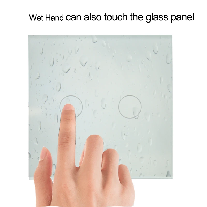 Wet hand also can touch the switch