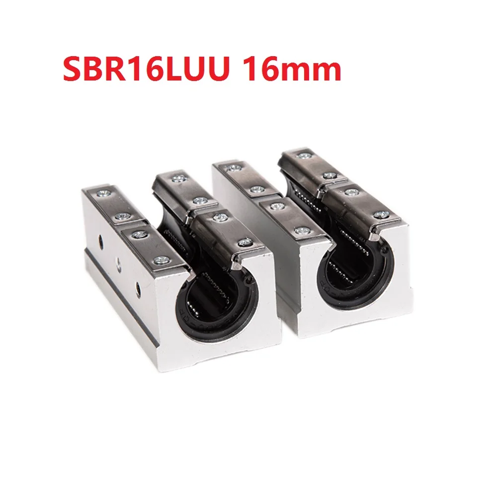 2PCS SBR16LUU 16mm SBR16 Long Linear Motion Ball Bearing CNC Slide Bushing for linear shaft 3D printer parts 2PCS SBR16LUU 16mm SBR16 Long Linear Motion Ball Bearing CNC Slide Bushing for linear shaft 3D printer parts
