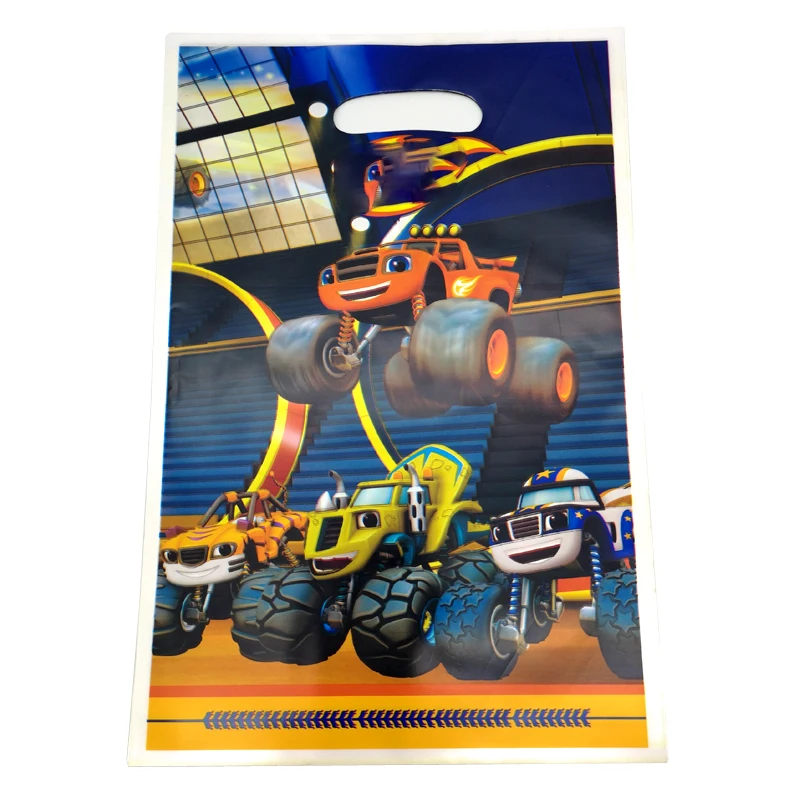 

Kids Favors Baby Shower Blaze Monster Machines Theme Loot Bags Happy Birthday Events Party Decoration Gifts Bags 10pcs/pack