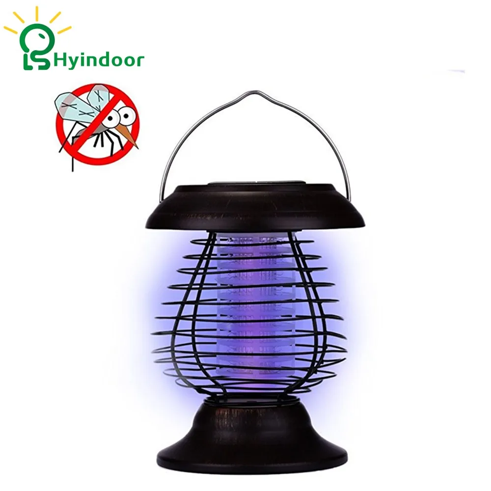 Solar Powered Lamp Mosquito Killer Insecticidal Lights Waterproof Anti