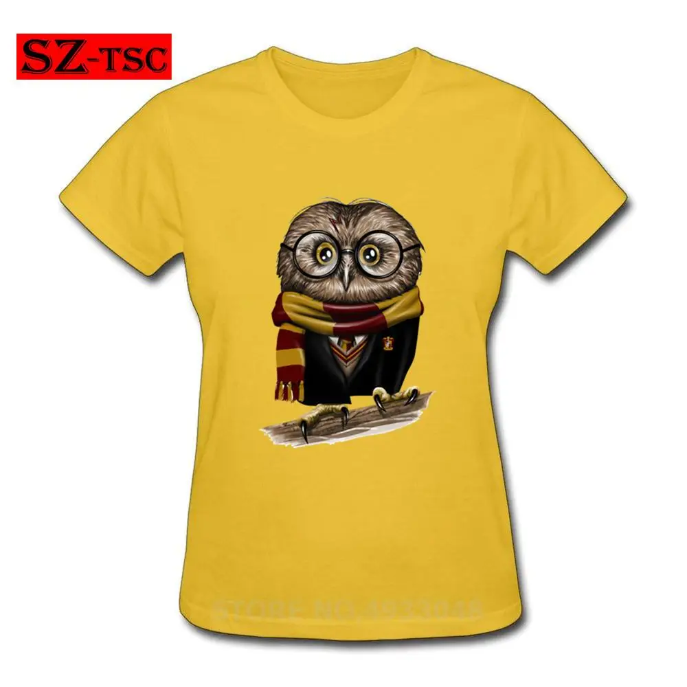 

Parody Fashion Cute Owl Harry Owly Potter T Shirt Women Geek Tops Hipster Novelty Minerva T-Shirt Summer Female Tee Shirt 2019