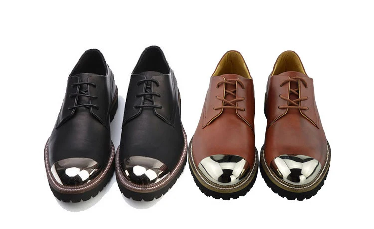 Новинка; Мужская обувь из натуральной кожи; Chaussure с металлическими наконечниками; шикарная обувь в стиле Джастина Бибера; Чукка; креповая обувь «Челси»; деловая обувь для мужчин