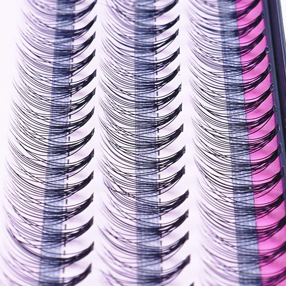 

8/10 / 12mm 60 bundles / sets of false eyelash extension kit single cluster natural long graft false eyelash beauty makeup tools