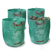 272L Garden Waste Bag Reuseable Leaf Grass Lawn Pool Gardening Bags H99F