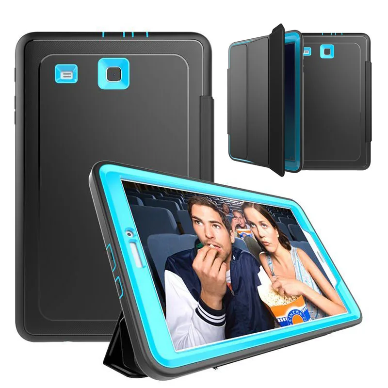 

XSKEMP Luxury Smart Leather Case For GALAXY Tab S3 9.7 T820 T825 Armor Flip Folding Folio Stand With TPU PC Holder Cover Skin