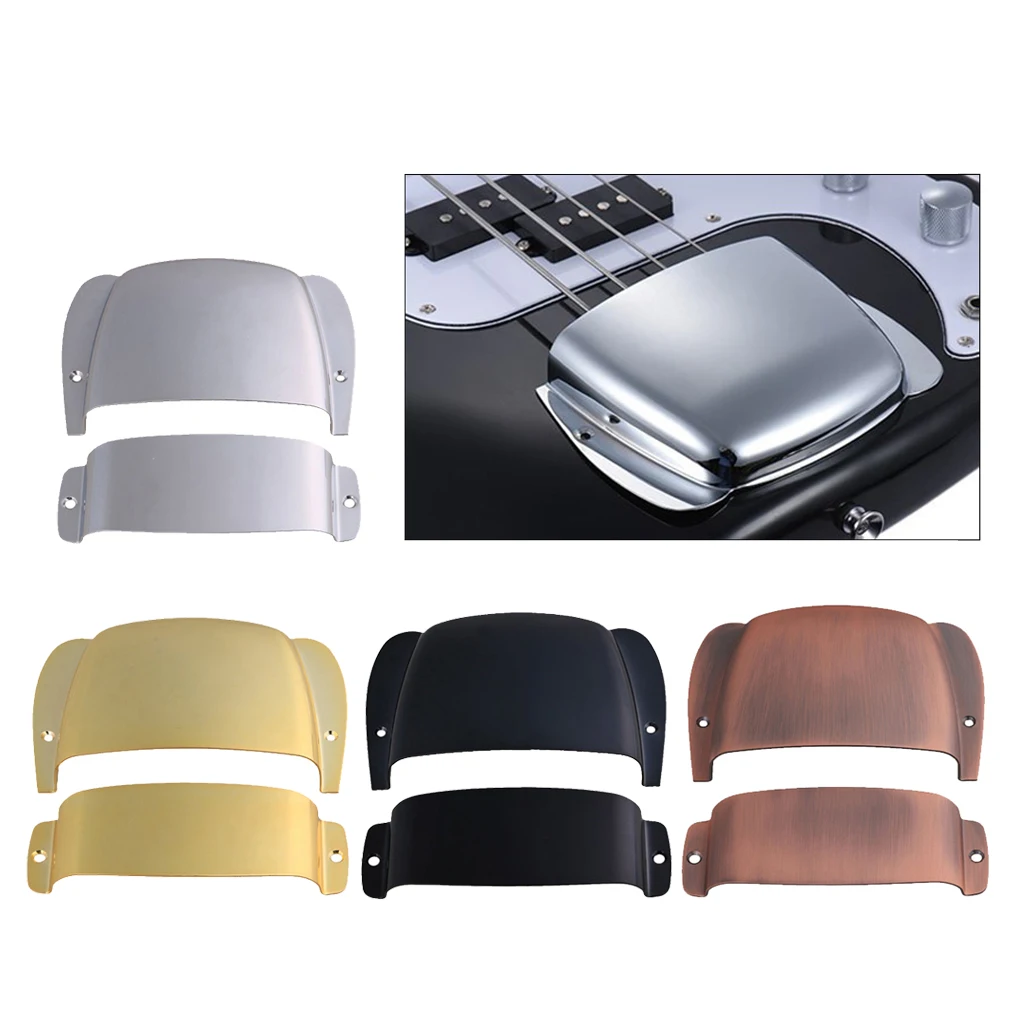Finest Alloy Bridge & Pickup Covers Protectors Set for PB Precision Bass Replacement Parts Accessories