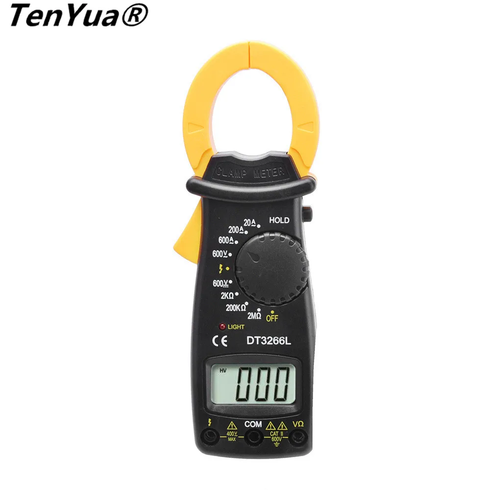 

TenYua DT3266L Digital Clamp Meter Multimeter Voltage Current Resistance Tester