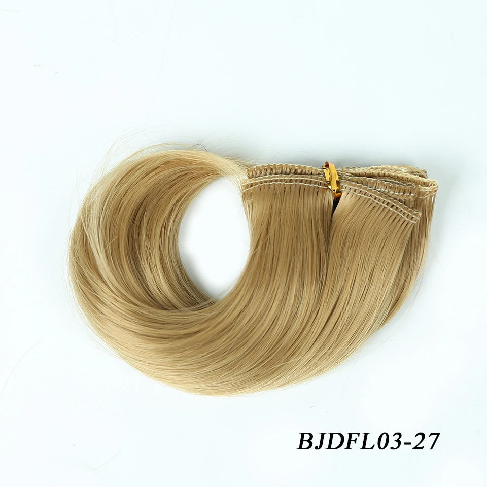 Bybrana BJD SD парики Черный Коричневый Серебряный Многоцветный 15*100 см волосы для кукол DIY