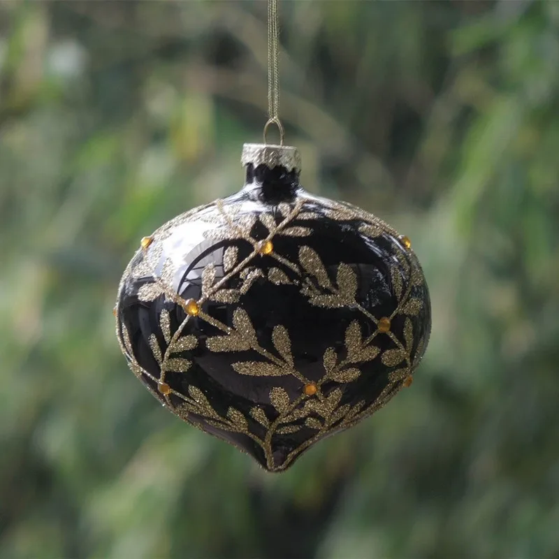 

Silver Plated Craft Glass Globe Christmas Tree Ornaments Christmas Day Decorative Pendant Christmas Tree Hanging Globe Olive