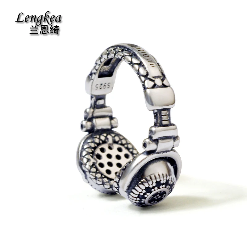 Male rings men jewelry 925 silver pinky ring headset model opening ring adjustable women rings fashion jewelry for women charms Male rings men jewelry 925 silver pinky ring headset model opening ring adjustable women rings fashion jewelry for women charms