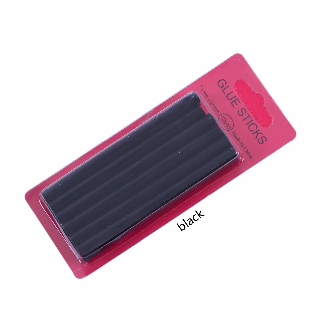 Hair Extension Glue Stick Hair Extension Glue Keratin Glue 12pcs/lot 0.7*10 cm Hot Melt Glue Sticks Keratin Fusion Gun for Hair Extensions DIY tools