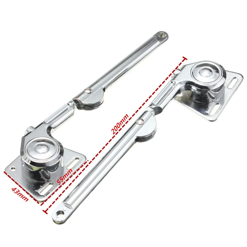 amortiguador de bisagras bisagra plegable ajustable con tornillos Bisagras de soporte de tapa con cierre suave 2 unidades para armario