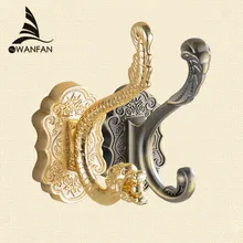 Robe Hooks Metal Towel Hanger Hooks For Clothes Coat Hat Bag Hooks Wall Mount Bathroom Accessories Door Towel Hook Holder 8001
