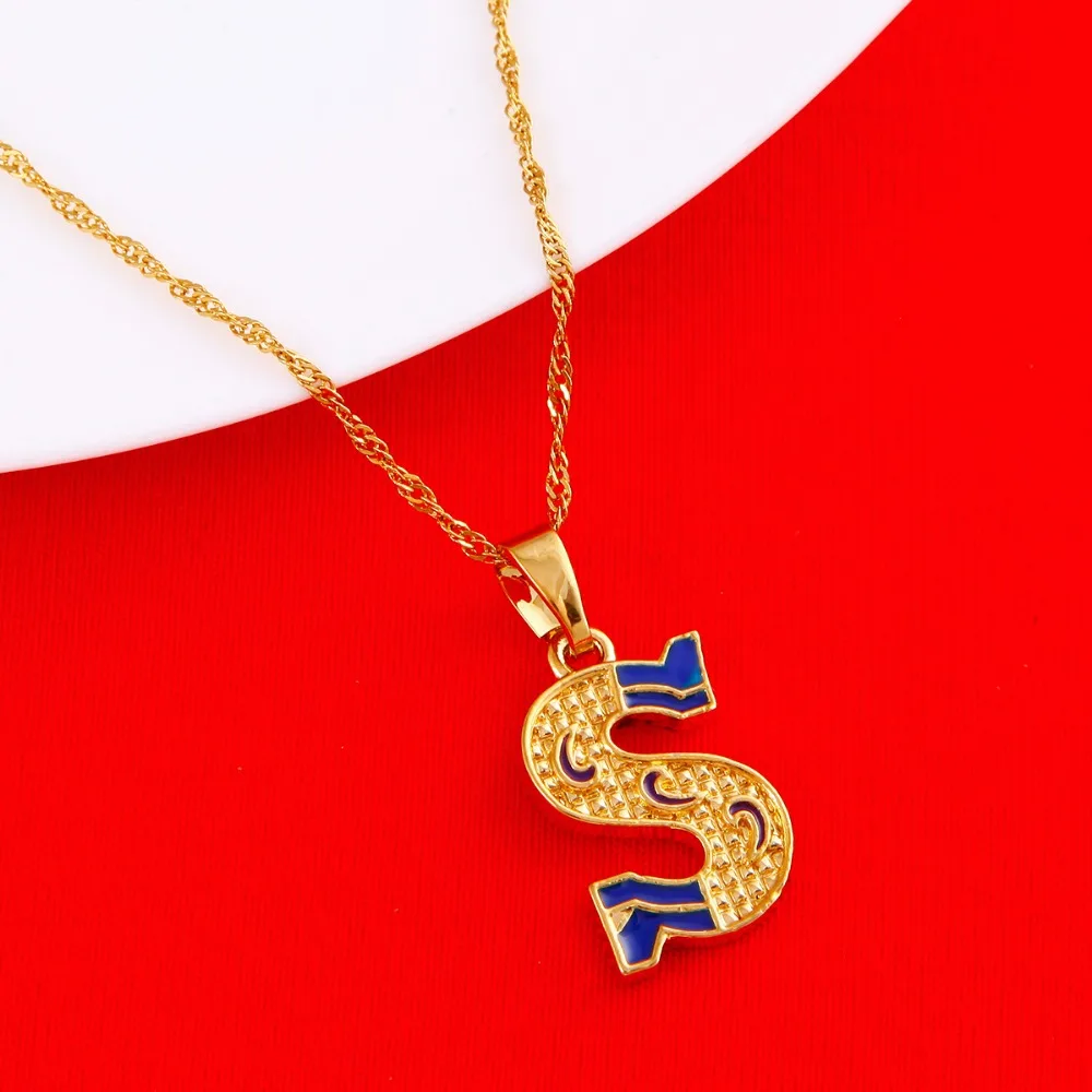 Gold Color Necklace Women Men Capital 
