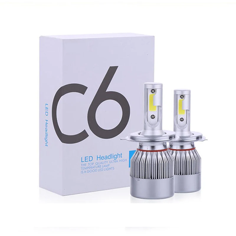 C6 H7 Led H4 Car Headlights Car Led Light Bulbs H1 H3 9004 9005 9006