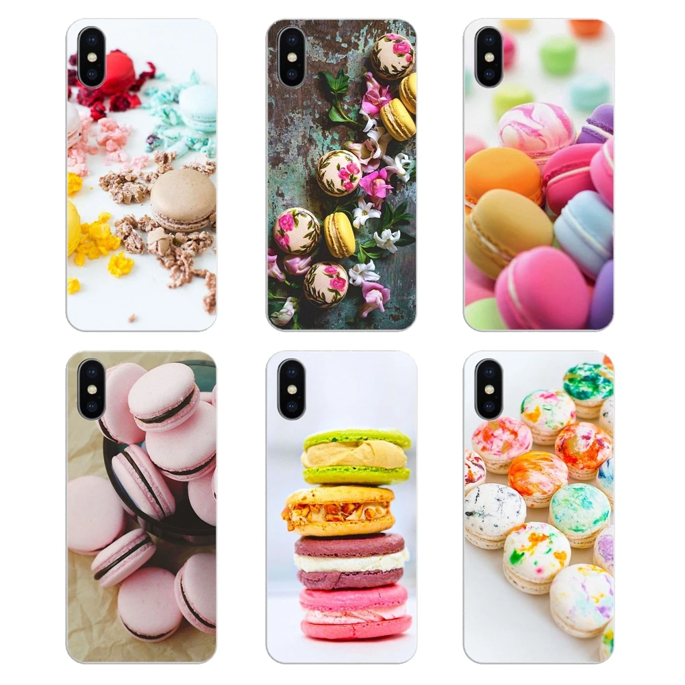 For Samsung Galaxy Note 8 9 S9 S10 A8 A9 Star Lite Plus A6S A9S Silicone Skin Case dessert ice cream laduree Macarons Art Poster |