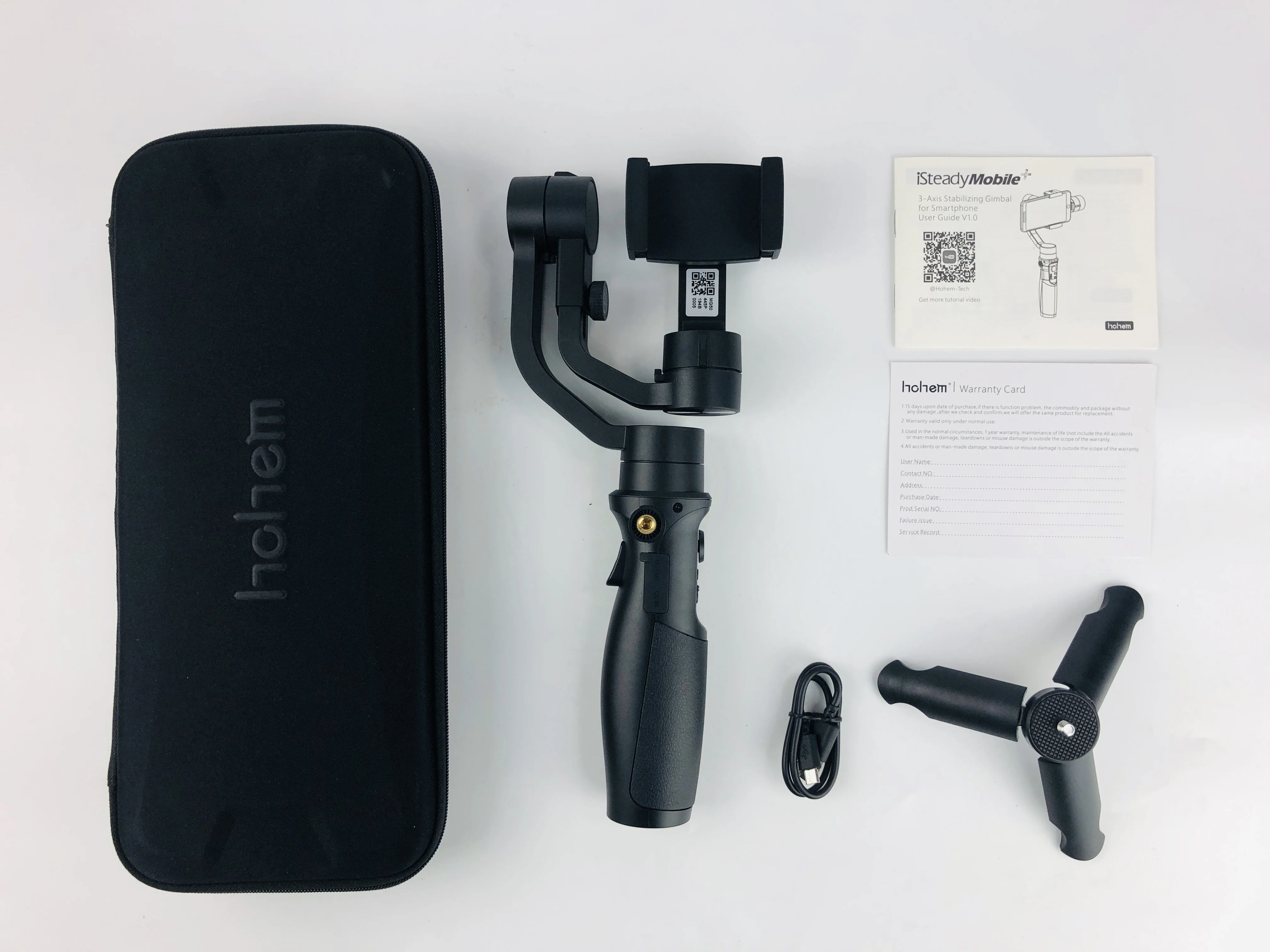  Hohem iSteady Mobile Plus Smartphone Gimbal Stabilizer 3-Axis Handheld Gimbal for iPhone Andriod Hu