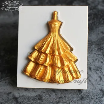 

Yueyue Sugarcraft Newest Dress silicone mold fondant mold cake decorating tools chocolate gumpaste mold