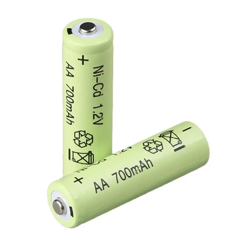 20 AA перезаряжаемые батареи NiCd 700mAh 1 2 v Сад Солнечный Ni Cd свет СИД Мощный для