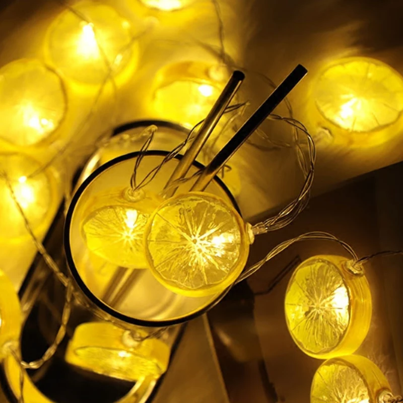 Lemon decoration 5m 20 led string Fairy lights holiday garland Led christmas lights indoor home outdoor wedding decor lamp EU/US Lemon decoration 5m 20 led string Fairy lights holiday garland Led christmas lights indoor home outdoor wedding decor lamp EU/US