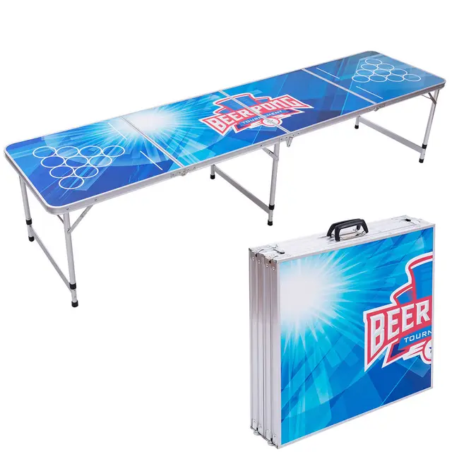 Giantex 8ft Portable Folding Beer Pong Table Party Gaming Picnic Giantex 8ft Portable Folding Beer Pong Table Party Gaming Picnic Camping Desk Modern Indoor Outdoor Furniture Op3336