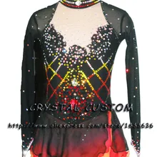 Лидер продаж Катание на коньках Платья для женщин для Обувь для девочек спандекс изящные бренд соревнования по фигурному катанию платье Индивидуальные dr2657