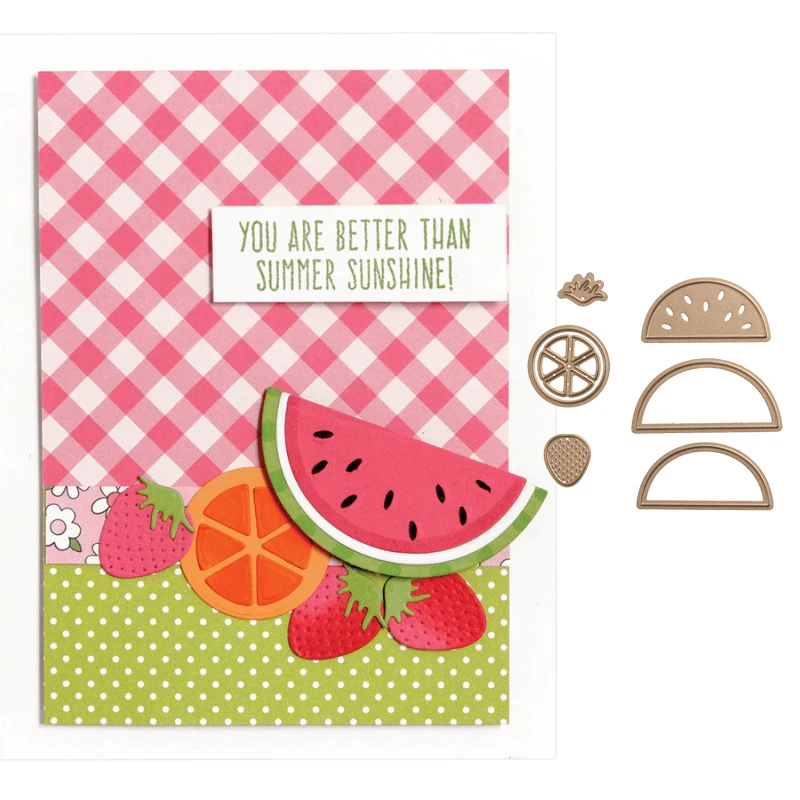

Watermelon Lemon Metal Cutting Dies Stencil for DIY Scrapbooking Embossing Photo Album Decoration Paper Cards Handcraft Die Cut
