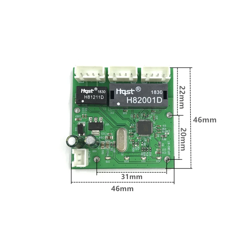 OME 3 Порты модуль автоматического включения света при создании PCBA 4 Pin Header UTP модуль PCBA с светодиодный Дисплей резьбовое отверстие позиционирования Мини ПК данные от оригинального производителя onlywheel в