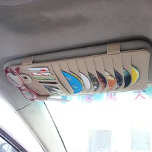Hot Sale 9pcs Disc Tidy Sleeve CD DVD Car Sun Visor Card Case Multifunction Wallet Storage Holder Bag Free shipping