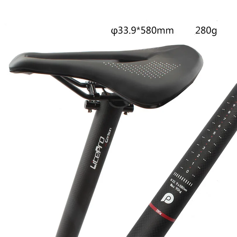 

LP litepro 33.9mm*580mm Carbon fiber seatpost ultralight seat tube SP8 popular BMX