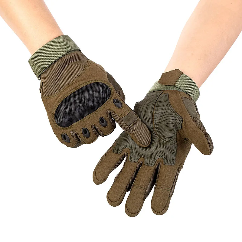 

Tactical Military Anti-Slip Gloves Rubber Hard Knuckle Full Finger Gloves Army Paintball Shooting Airsoft Combat Gloves 1 Pair