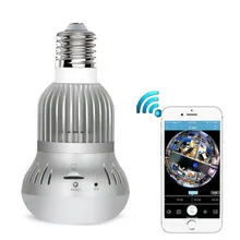 ZIILNK Lamp IP Camera 1080P HD 360 Degree Full View FishEye Light Bulb 2MP Network Wifi Wireless Home Security CCTV Camera