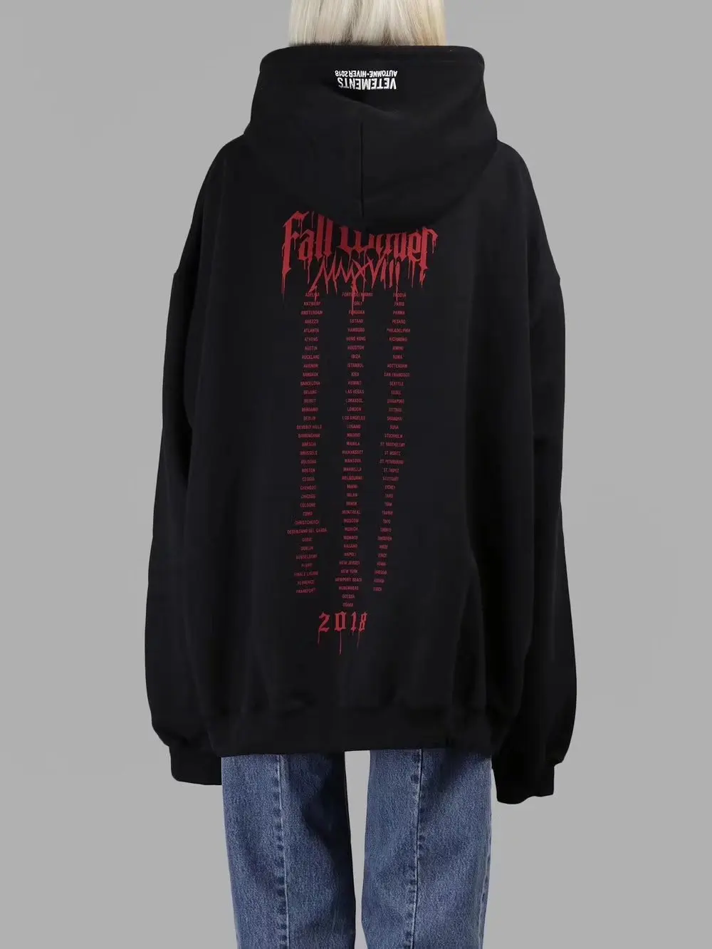 vetements hoodie automne hiver