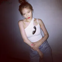 Nibber الصيف الأبيض محبوك بروتيل إمرأة المحاصيل قمم 2019hot بيع الأزياء الأساسية المحملة معطلة الكتف السيدات عارضة الشارع تانك القمم