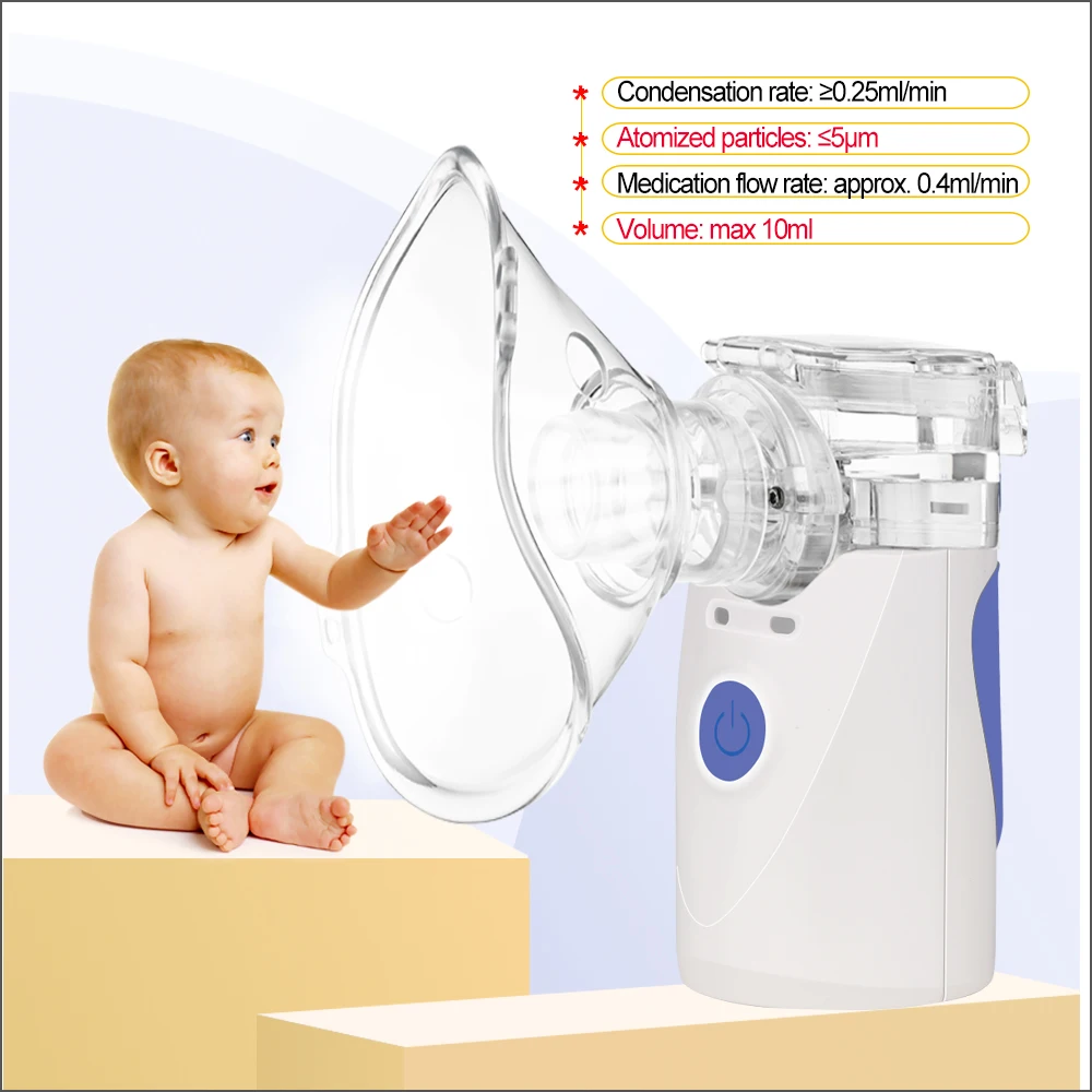 RZ الرعاية الصحية المحمولة البخاخات المنزل الأطفال الكبار الربو الاستنشاق مصغرة Nebulizador Automizer الرعاية يستنشق بخاخات بالموجات فوق الصوتية