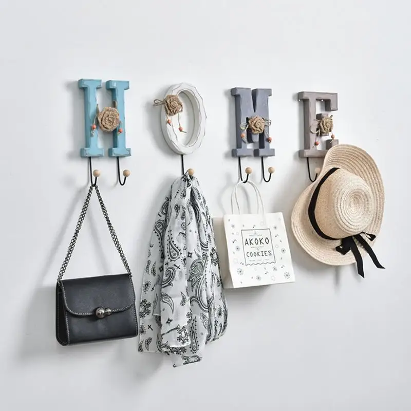 

Wall Hanging Key Hooks Alphanumeric Wall Hanging Coat Wall Decoration Hanger Sundries Storage Hanger Hook Key Holder Organizer4