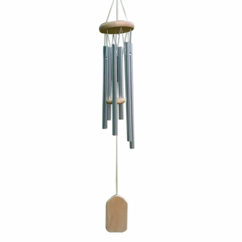 

2017 Antique Deep Resonant 6 Tube Wind Chimes Wall Hanging Wind Bell Chapel Church Chime Nautical Home Door Feng Shui Decoration